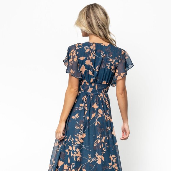 Baltic Born Lynlee Metallic Maxi Dress | Topaz Size LL - Picture 4 of 5